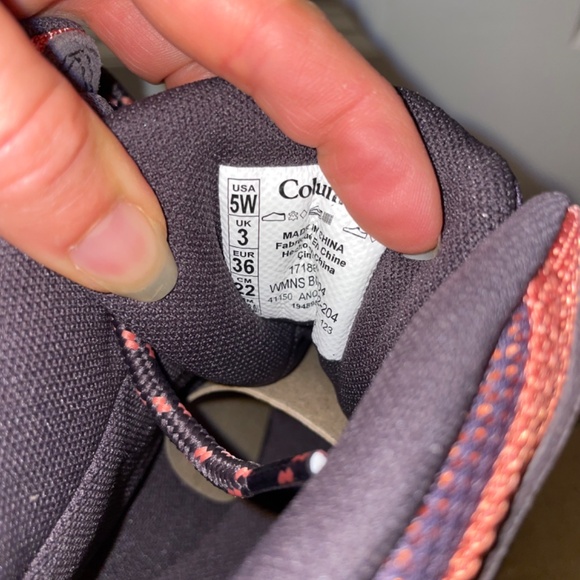 Columbia Womens Water Lace up Boots Purple and Pink Size 5 Wide - Picture 9 of 9